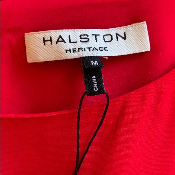 Scarlet Red Halston Dress - Picture 2 of 3